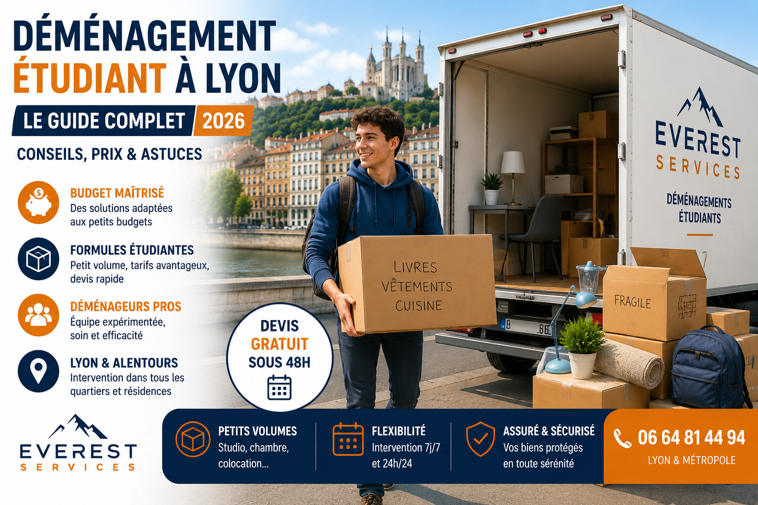 déménagement étudiant Lyon