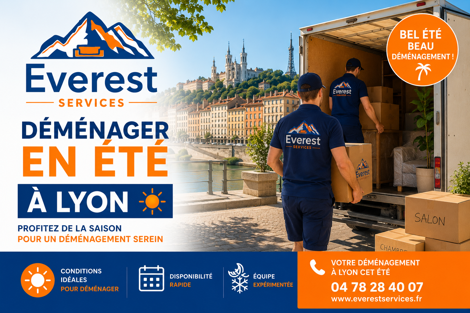 déménager en été Lyon